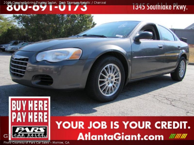 Dark Titanium Metallic / Charcoal 2005 Chrysler Sebring Touring Sedan