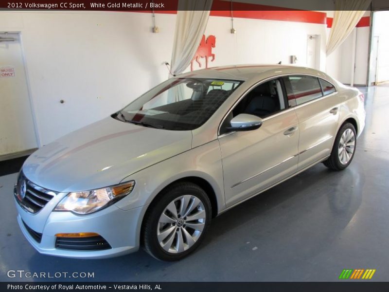 White Gold Metallic / Black 2012 Volkswagen CC Sport