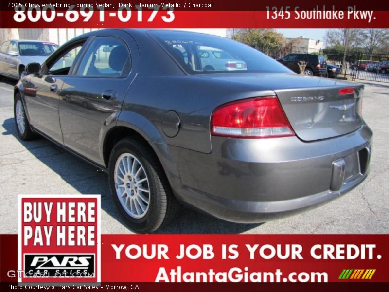 Dark Titanium Metallic / Charcoal 2005 Chrysler Sebring Touring Sedan