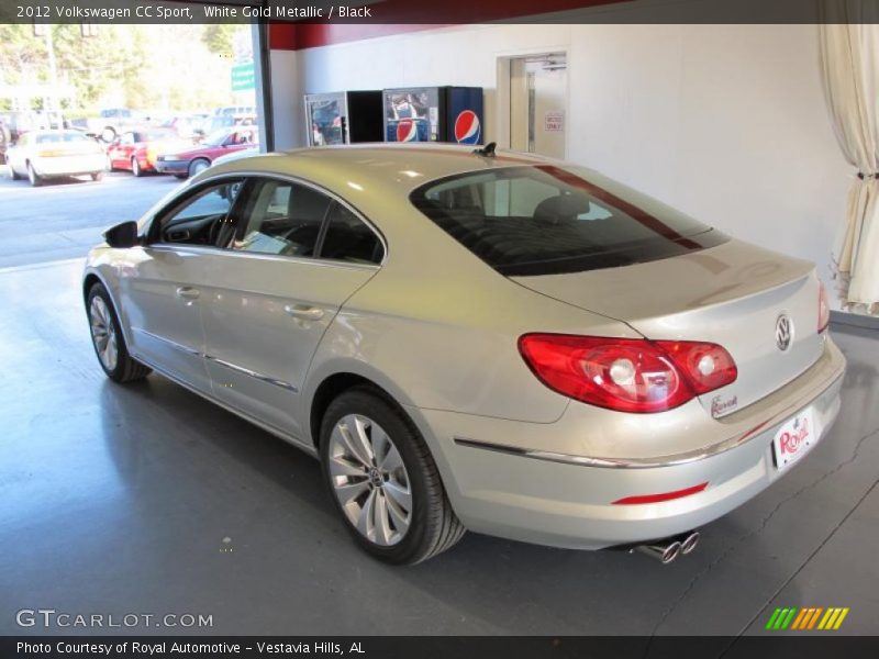 White Gold Metallic / Black 2012 Volkswagen CC Sport