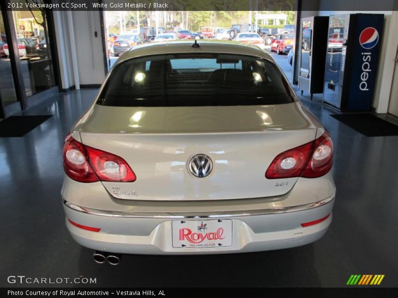 White Gold Metallic / Black 2012 Volkswagen CC Sport
