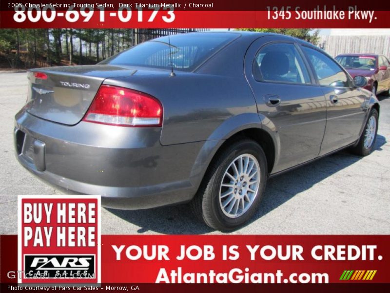 Dark Titanium Metallic / Charcoal 2005 Chrysler Sebring Touring Sedan