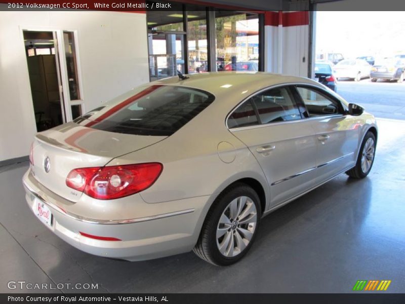 White Gold Metallic / Black 2012 Volkswagen CC Sport