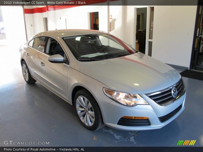 White Gold Metallic / Black 2012 Volkswagen CC Sport