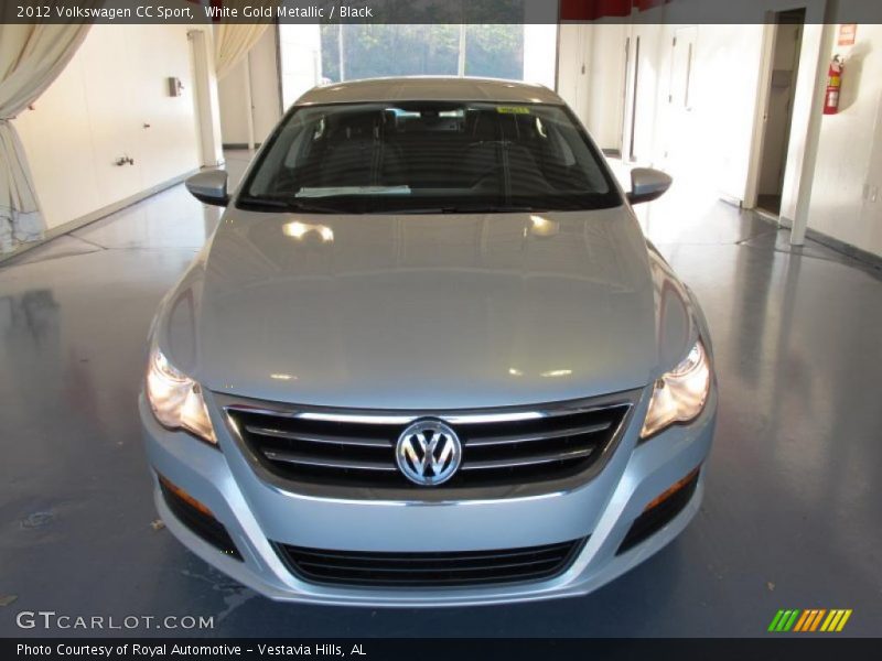 White Gold Metallic / Black 2012 Volkswagen CC Sport