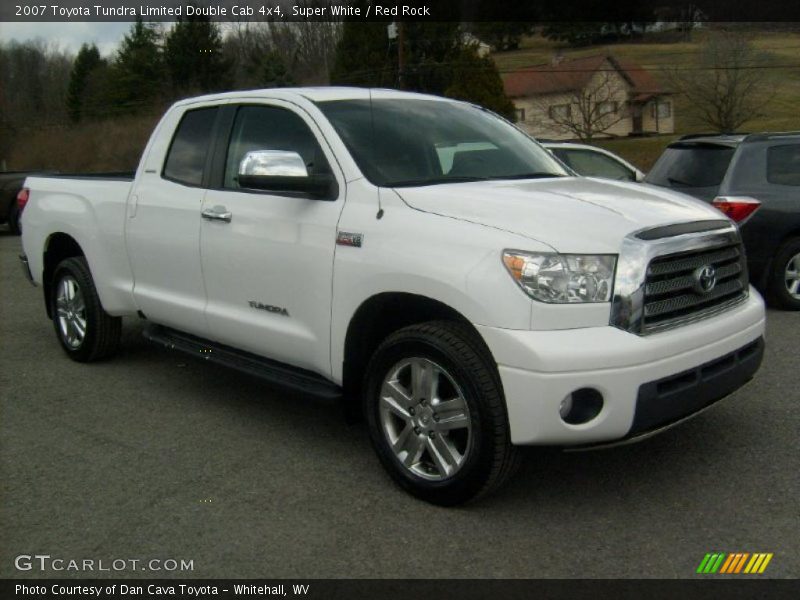 Super White / Red Rock 2007 Toyota Tundra Limited Double Cab 4x4
