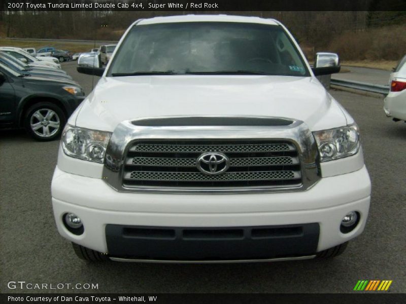 Super White / Red Rock 2007 Toyota Tundra Limited Double Cab 4x4