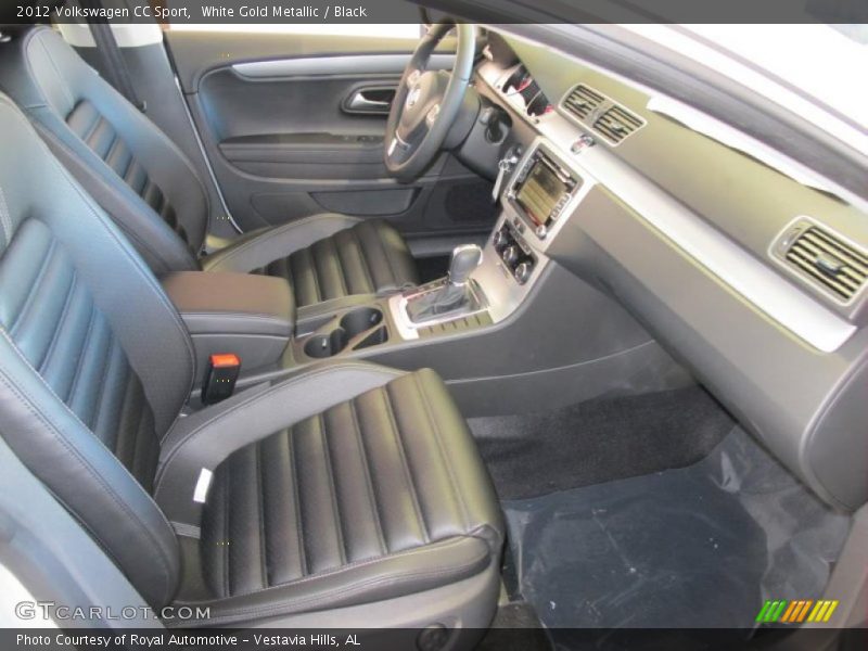 White Gold Metallic / Black 2012 Volkswagen CC Sport