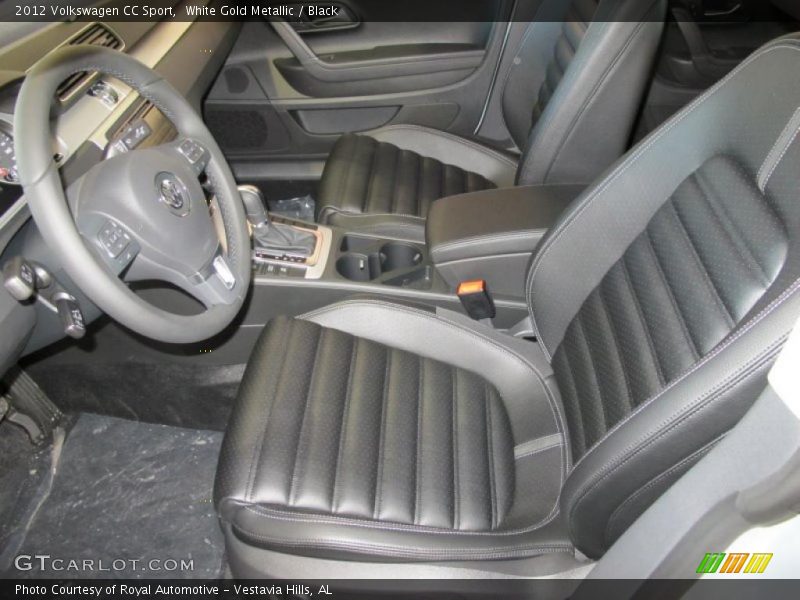 White Gold Metallic / Black 2012 Volkswagen CC Sport