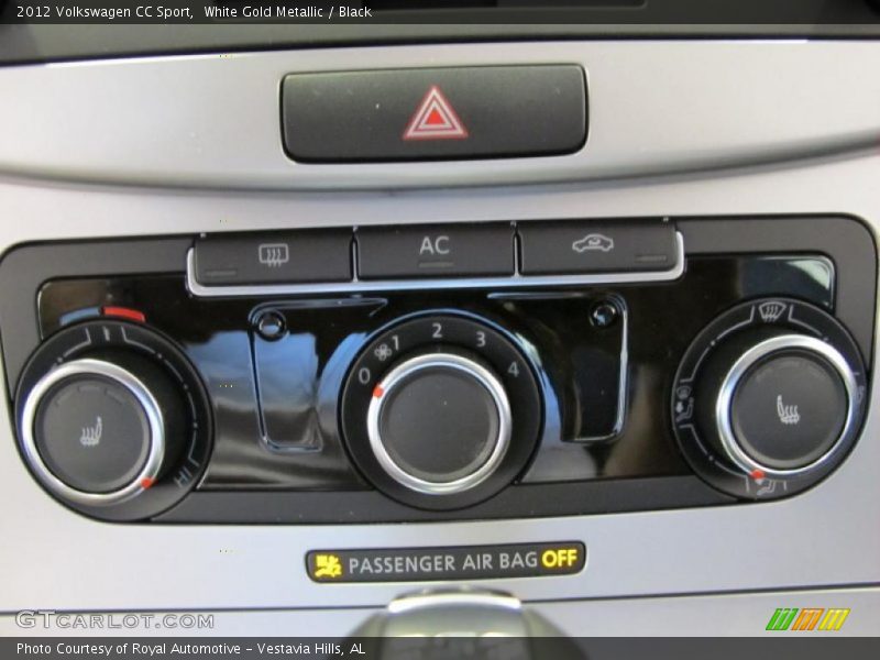 White Gold Metallic / Black 2012 Volkswagen CC Sport