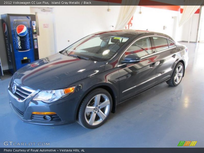 Island Gray Metallic / Black 2012 Volkswagen CC Lux Plus