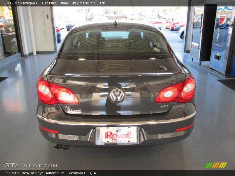 Island Gray Metallic / Black 2012 Volkswagen CC Lux Plus