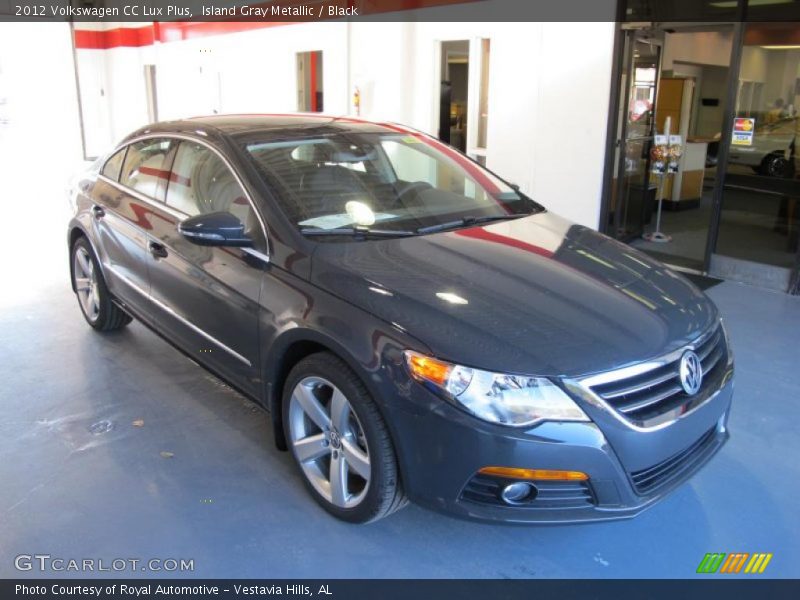 Island Gray Metallic / Black 2012 Volkswagen CC Lux Plus