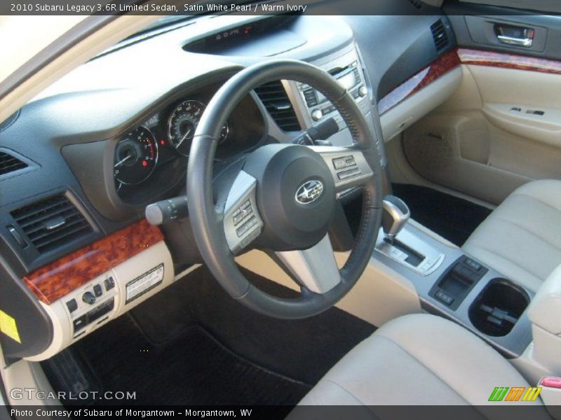 Warm Ivory Interior - 2010 Legacy 3.6R Limited Sedan 