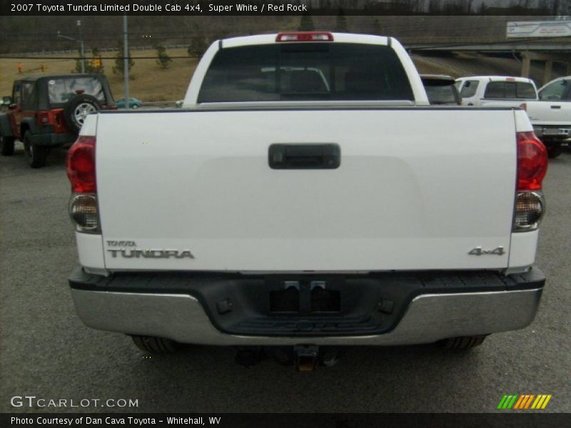 Super White / Red Rock 2007 Toyota Tundra Limited Double Cab 4x4
