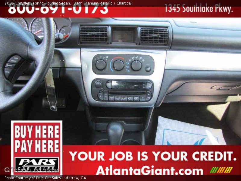 Dark Titanium Metallic / Charcoal 2005 Chrysler Sebring Touring Sedan