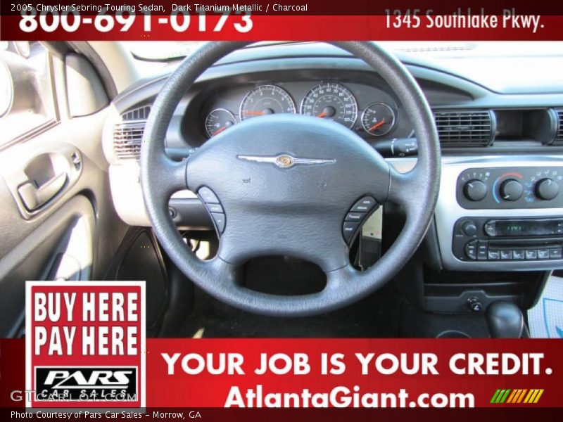 Dark Titanium Metallic / Charcoal 2005 Chrysler Sebring Touring Sedan