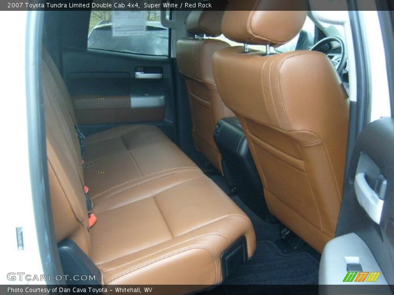 Super White / Red Rock 2007 Toyota Tundra Limited Double Cab 4x4