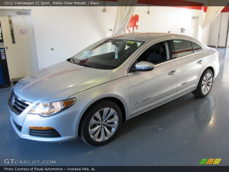 Reflex Silver Metallic / Black 2012 Volkswagen CC Sport