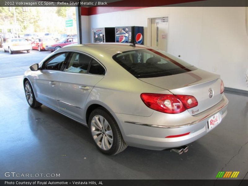 Reflex Silver Metallic / Black 2012 Volkswagen CC Sport