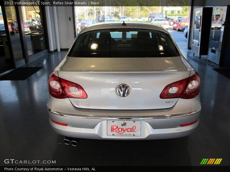 Reflex Silver Metallic / Black 2012 Volkswagen CC Sport