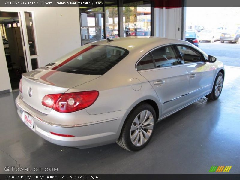 Reflex Silver Metallic / Black 2012 Volkswagen CC Sport