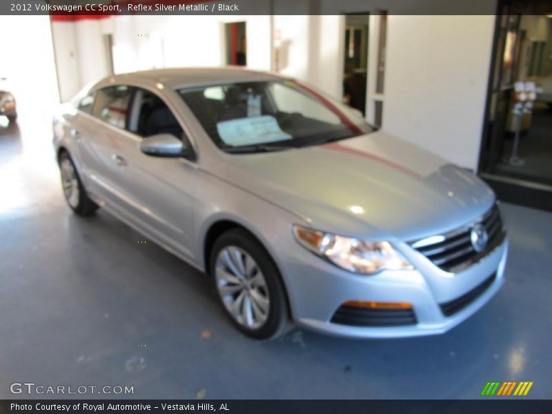Reflex Silver Metallic / Black 2012 Volkswagen CC Sport