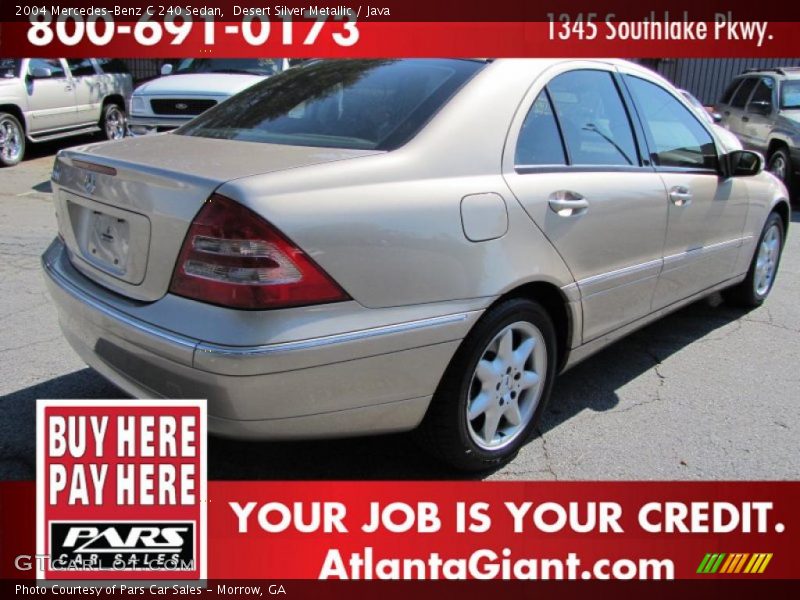 Desert Silver Metallic / Java 2004 Mercedes-Benz C 240 Sedan