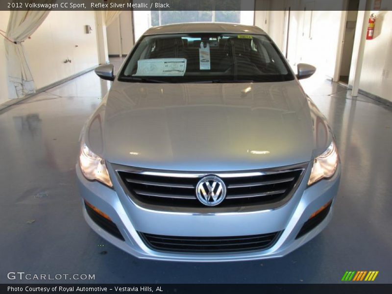 Reflex Silver Metallic / Black 2012 Volkswagen CC Sport