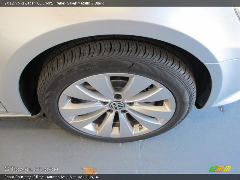 Reflex Silver Metallic / Black 2012 Volkswagen CC Sport