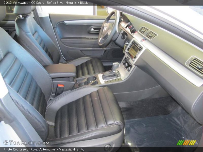 Reflex Silver Metallic / Black 2012 Volkswagen CC Sport