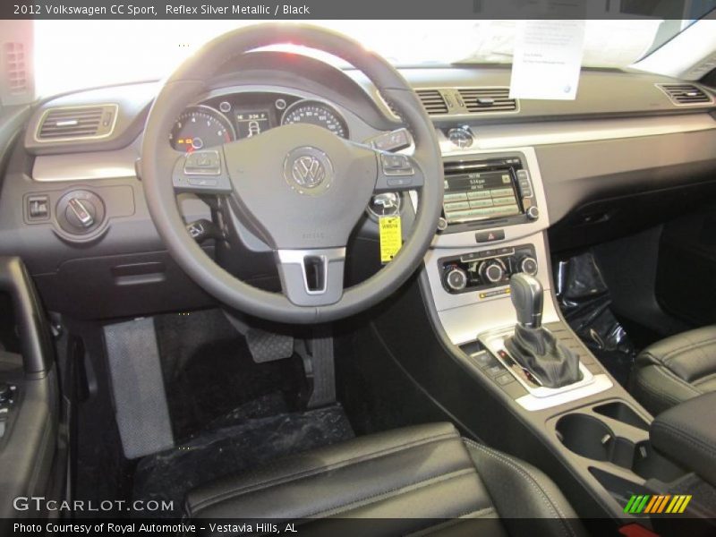 Reflex Silver Metallic / Black 2012 Volkswagen CC Sport