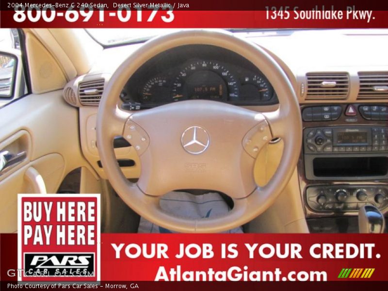 Desert Silver Metallic / Java 2004 Mercedes-Benz C 240 Sedan