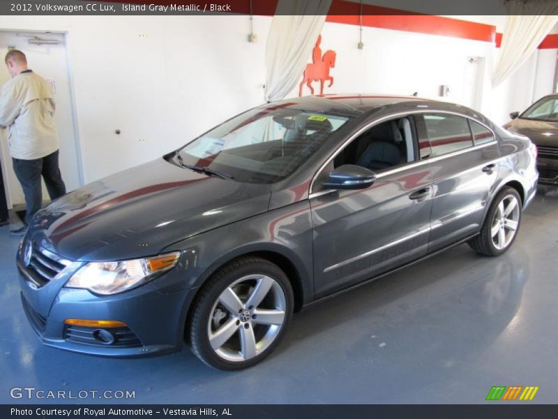 Island Gray Metallic / Black 2012 Volkswagen CC Lux