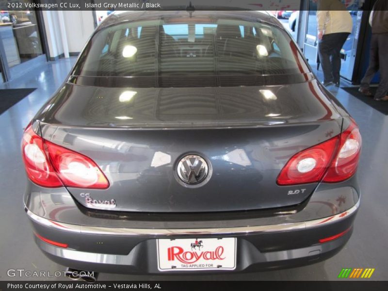Island Gray Metallic / Black 2012 Volkswagen CC Lux