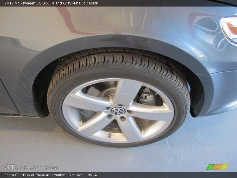 Island Gray Metallic / Black 2012 Volkswagen CC Lux