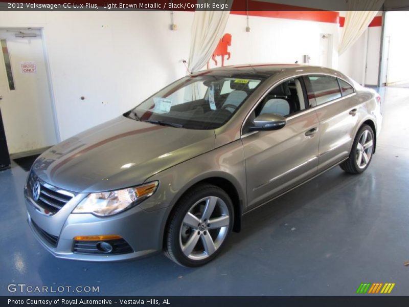 Light Brown Metallic / Black/Cornsilk Beige 2012 Volkswagen CC Lux Plus