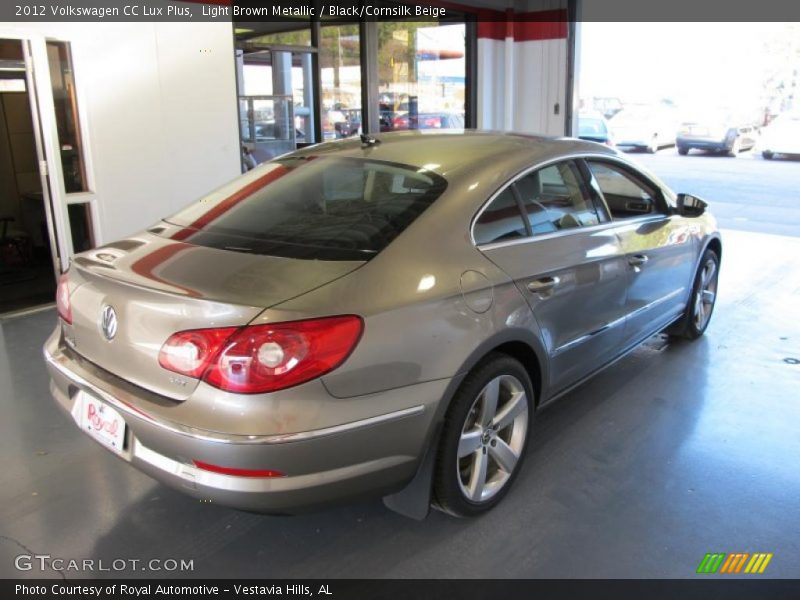 Light Brown Metallic / Black/Cornsilk Beige 2012 Volkswagen CC Lux Plus