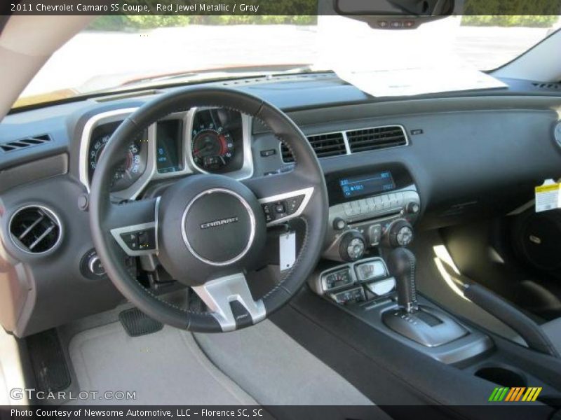Red Jewel Metallic / Gray 2011 Chevrolet Camaro SS Coupe