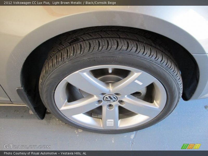 Light Brown Metallic / Black/Cornsilk Beige 2012 Volkswagen CC Lux Plus