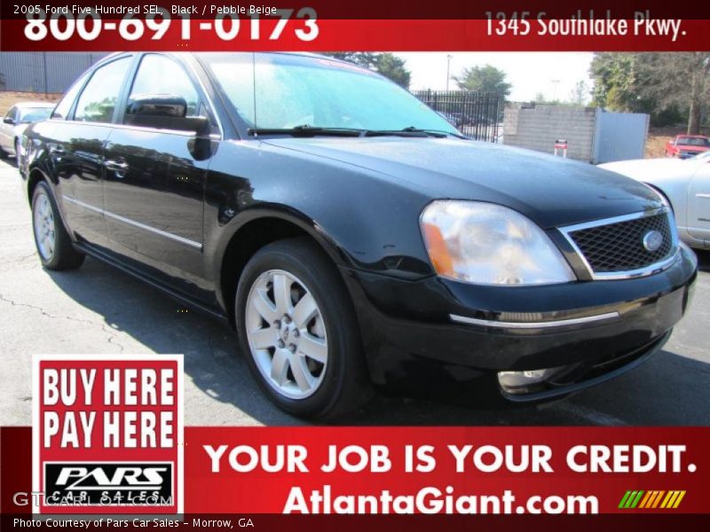 Black / Pebble Beige 2005 Ford Five Hundred SEL