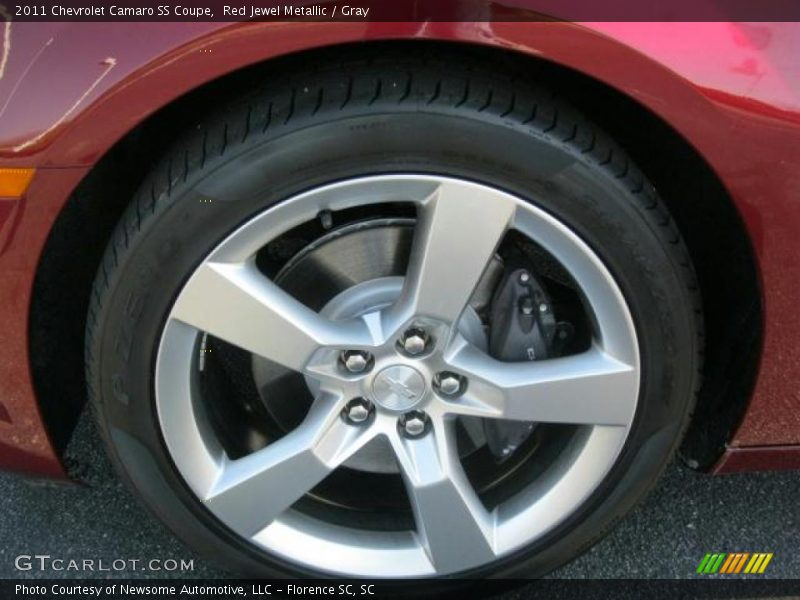 Red Jewel Metallic / Gray 2011 Chevrolet Camaro SS Coupe
