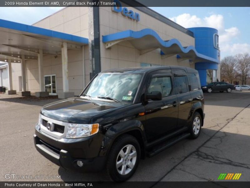 Crystal Black Pearl / Titanium 2009 Honda Element EX AWD