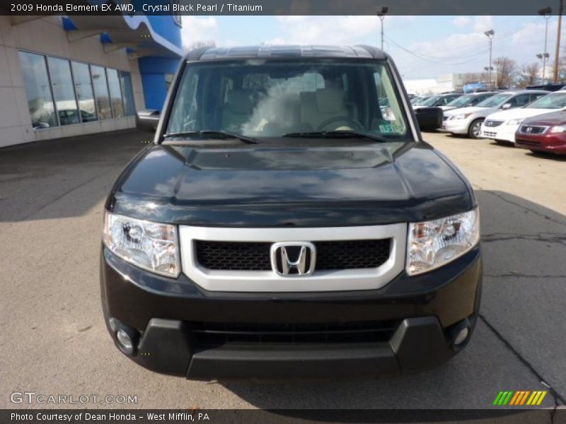 Crystal Black Pearl / Titanium 2009 Honda Element EX AWD
