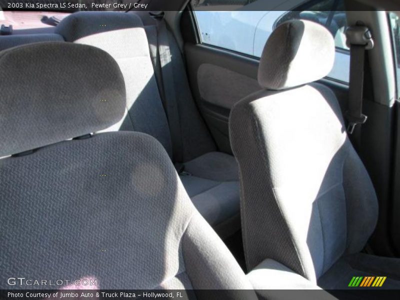 Pewter Grey / Grey 2003 Kia Spectra LS Sedan