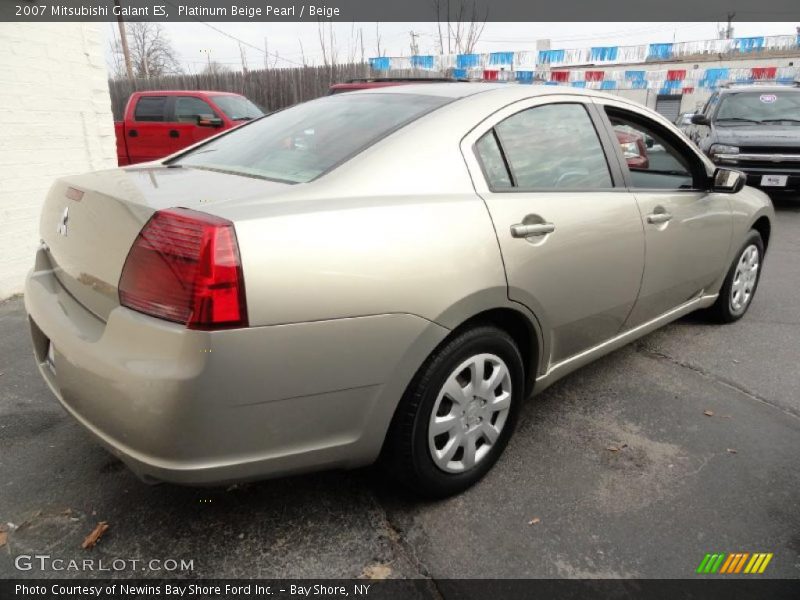 Platinum Beige Pearl / Beige 2007 Mitsubishi Galant ES