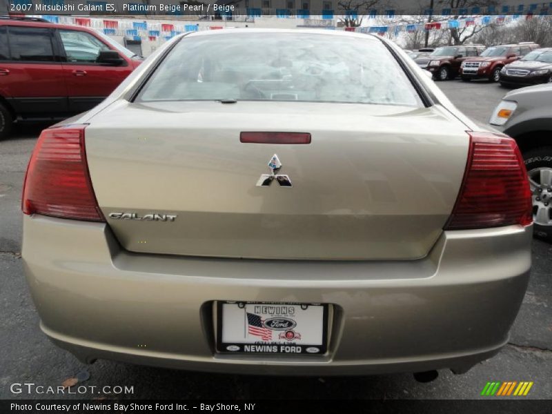 Platinum Beige Pearl / Beige 2007 Mitsubishi Galant ES