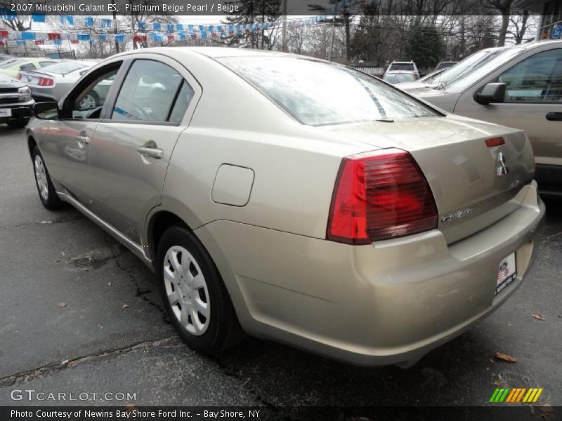 Platinum Beige Pearl / Beige 2007 Mitsubishi Galant ES