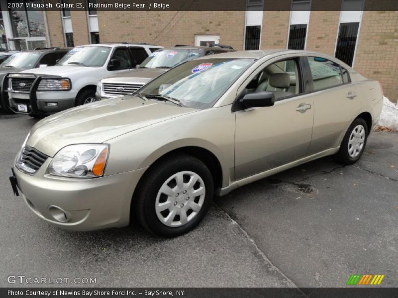 Platinum Beige Pearl / Beige 2007 Mitsubishi Galant ES