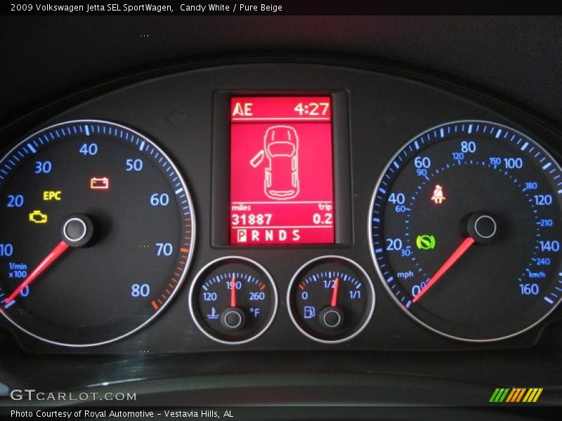  2009 Jetta SEL SportWagen SEL SportWagen Gauges